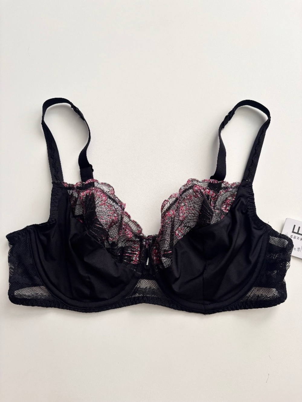 Chantelle Pulp Bra Lily Full Coverage Unlined C22WMU Romantic Black Nwt 36DD